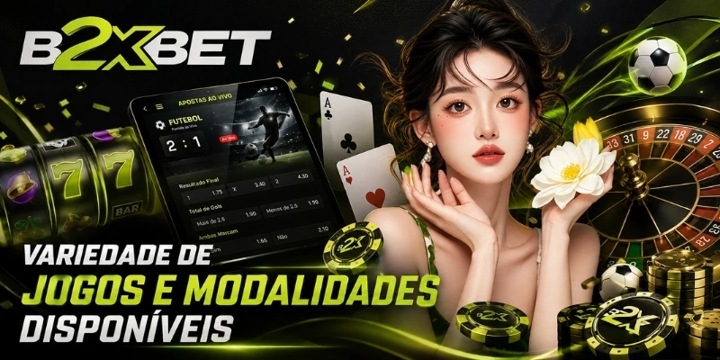 Variedade de jogos e modalidades disponíveis